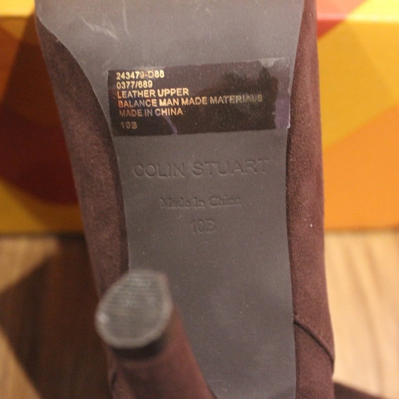 Colin Stuart High Heeled Leather Slouchy Boots - Picture 4 of 4